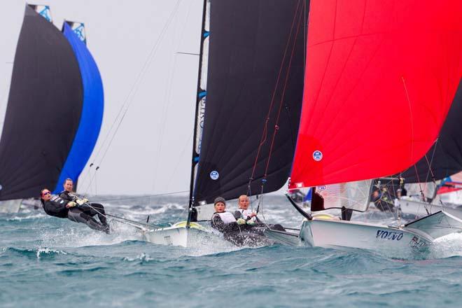 2014 ISAF Sailing World Cup Mallorca, day 4 - 49erFX © Thom Touw http://www.thomtouw.com